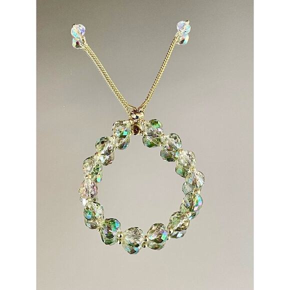 Green Swarovski Beaded Bracelet - Picture 8 of 8